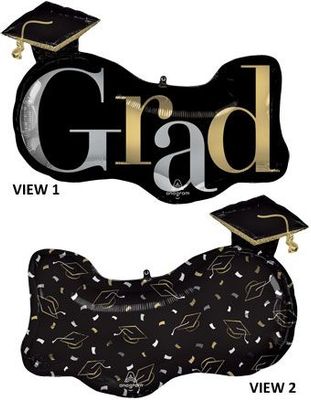 Class Dismissed - 28&quot; Helium Filled Foil Balloon, Ribbon
