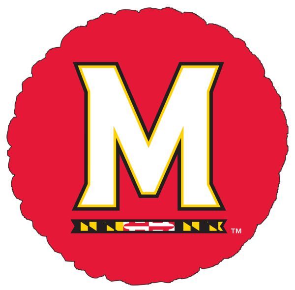 University of Maryland - 18&quot; Helium Filled Foil Balloon, Ribbon