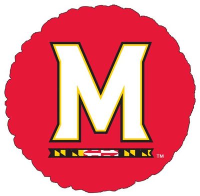 University of Maryland - 18&quot; Helium Filled Foil Balloon, Ribbon