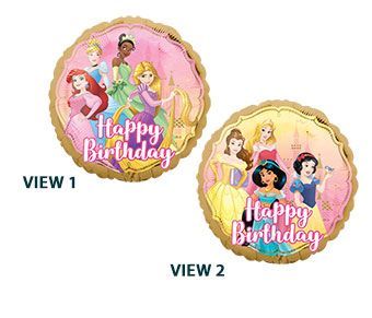 Princess Once Upon A Time Birthday - 17&quot; Helium Filled Foil Shaped Balloon, Ribbon