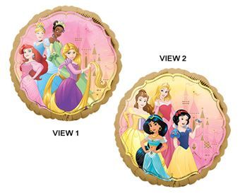 Princess Once Upon Time - 17&quot; Helium Filled Foil Shaped Balloon, Ribbon