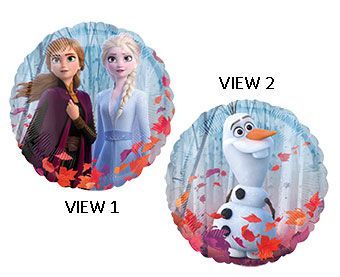 Frozen 2 - 17&quot; Helium Filled Foil Shaped Balloon, Ribbon