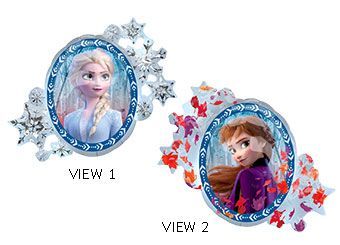 Frozen 2 - 30&quot; Helium Filled Foil Shaped Balloon, Ribbon