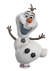 Disney Frozen Olaf - 41&quot; Helium Filled Foil Shaped Balloon, Ribbon