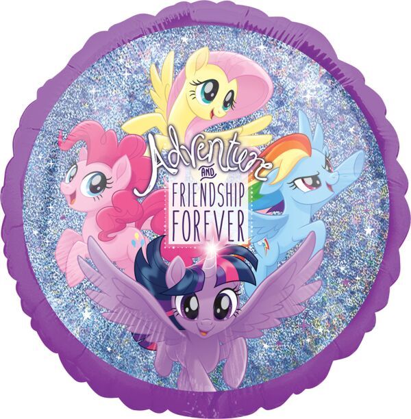 My Little Pony Friendship Adventure - 18&quot; Helium Filled Foil Shaped Balloon, Ribbon