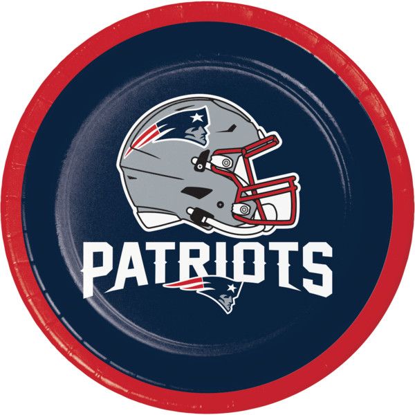 New England Patriots - 7&quot; Plates 8ct