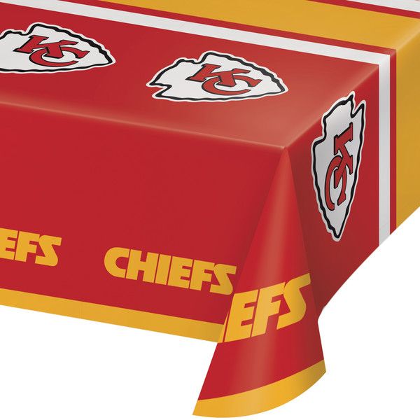 Kansas City Chiefs - Plastic Tablecover 54&quot; x 104&quot;