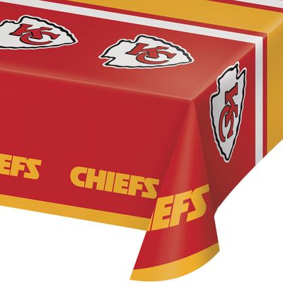 Kansas City Chiefs - Plastic Tablecover 54&quot; x 104&quot;