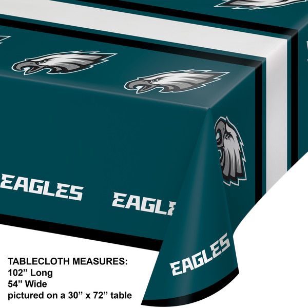 Philadelphia Eagles - Plastic Tablecover 54&quot;x102&quot;
