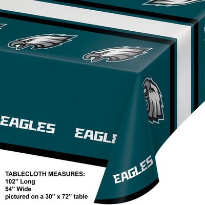 Philadelphia Eagles - Plastic Tablecover 54&quot;x102&quot;