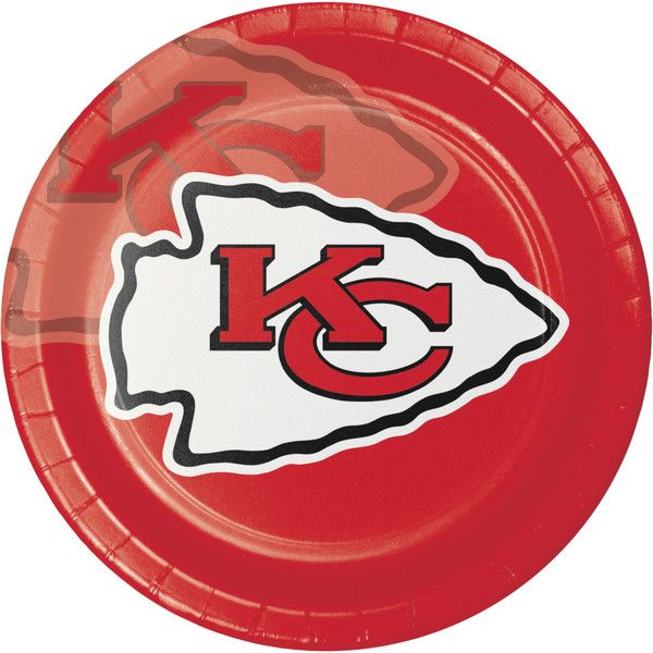 Kansas City Chiefs - 9&quot; Plates 8 Ct