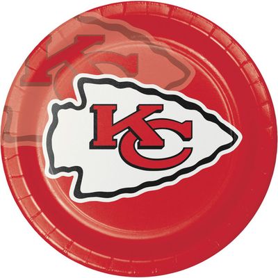 Kansas City Chiefs - 9&quot; Plates 8 Ct