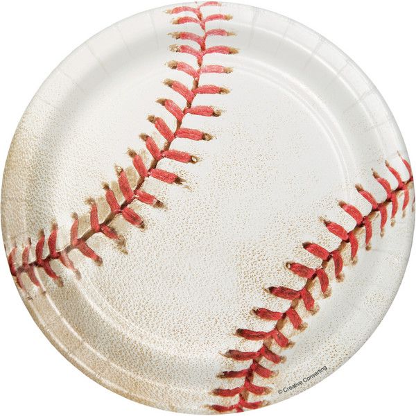 Sports Fanatic Baseball - 7&quot; Dessert Plates 8ct