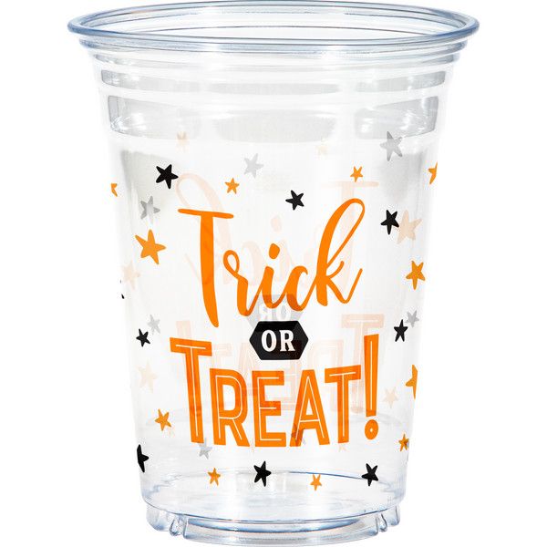 Trick or Treat - Clear 16oz Tumbler 8ct