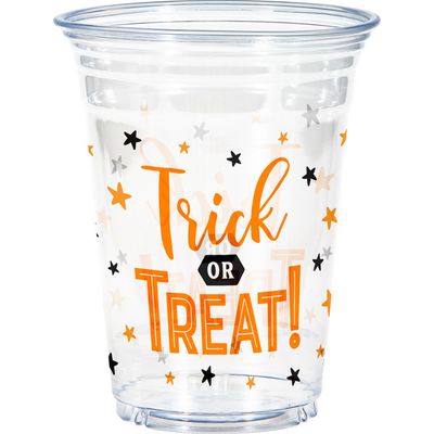 Trick or Treat - Clear 16oz Tumbler 8ct