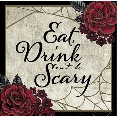 Creepy Characters Beverage Napkins 16ct