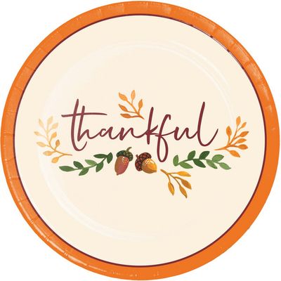 Fall Festivities - 7&quot; Dessert Plates 8 Ct