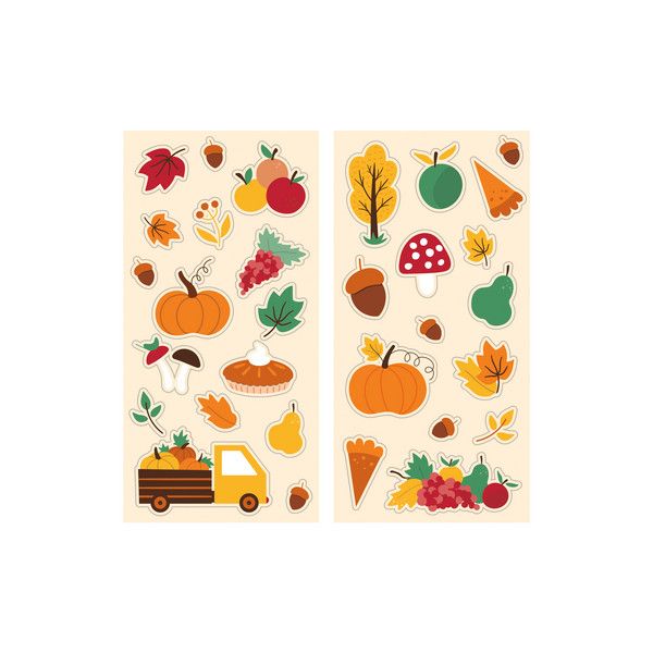 Fall Sticker Sheets 8ct