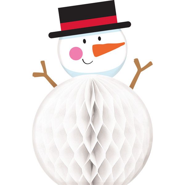 6&quot; Snowman Honeycomb Centerpiece