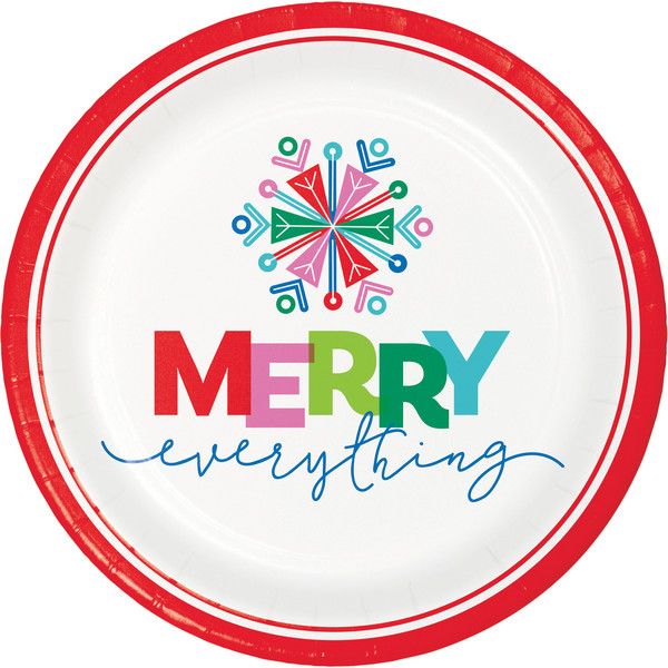 Merry Everything - 9&quot; Plates 8ct