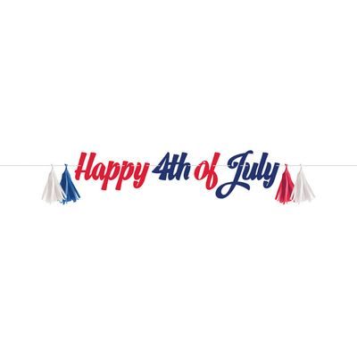 4th of July - Tinsel Banner