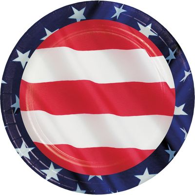 Stars &amp; Stripes - 7&quot; Plates 8ct