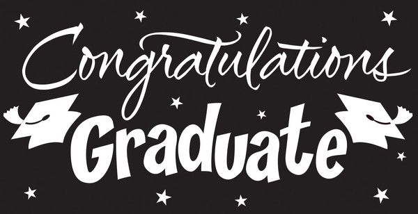 Gigantic Grad Greeting ConGrad Scene- Black