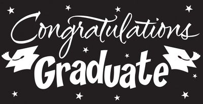 Gigantic Grad Greeting ConGrad Scene- Black