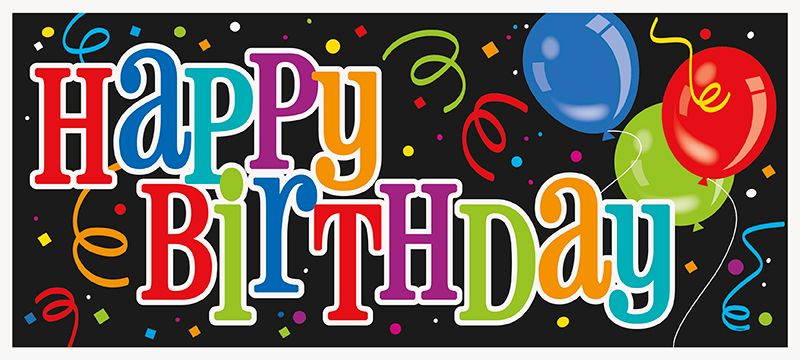 Giant Happy Birthday Banner