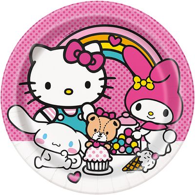 Hello Kitty &amp; Friends - 9&quot; Plates 8ct