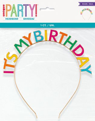 It&#39;s My Birthday - Enamel Headband