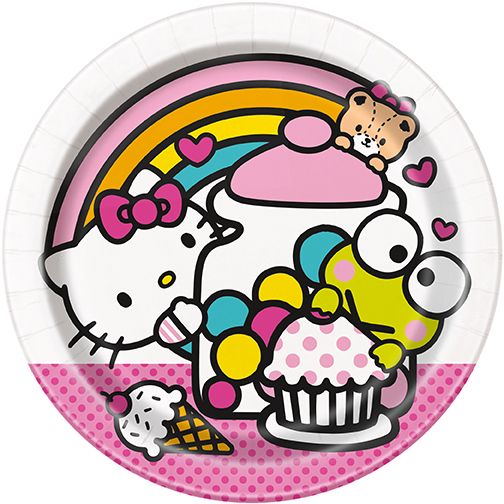 Hello Kitty &amp; Friends - 7&quot; Plates 8ct