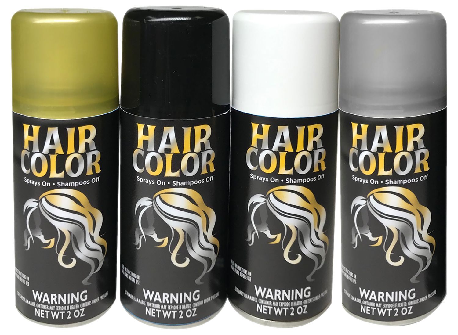 Color Hair Spray 2oz, Color: Black