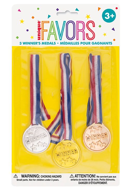Winner Medals Gold//Silver/Bronze