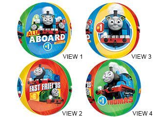 Thomas the Tank Engine Orbz  - 15&quot; Helium Filled Foil Balloon, Ribbon
