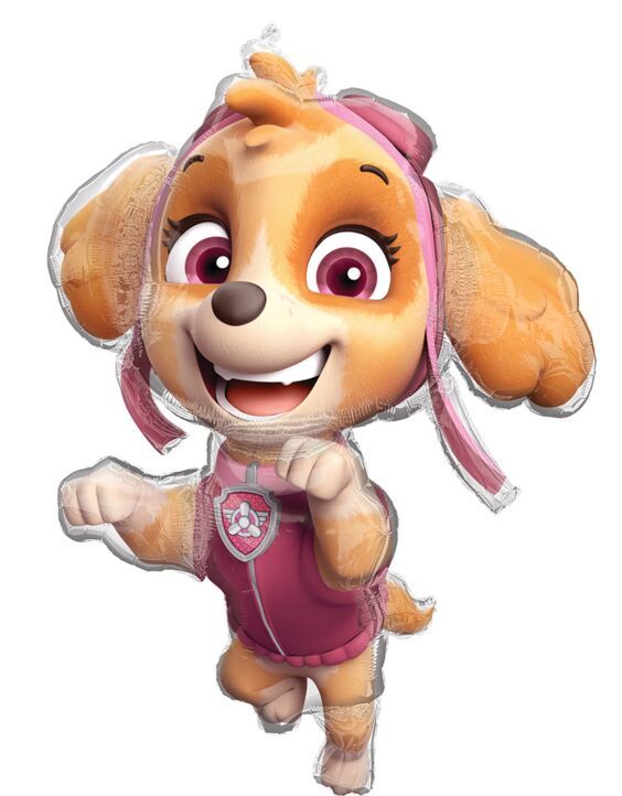 Paw Patrol - Skye - 36&quot; Helium Filled Foil Balloon, Ribbon
