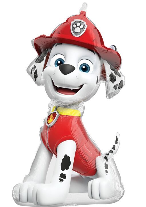 Paw Patrol - Marshall - 33&quot; Helium Filled Foil Balloon, Ribbon