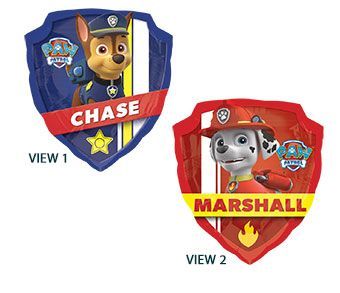 Paw Patrol - 27&quot; Helium Filled Foil Balloon, Ribbon