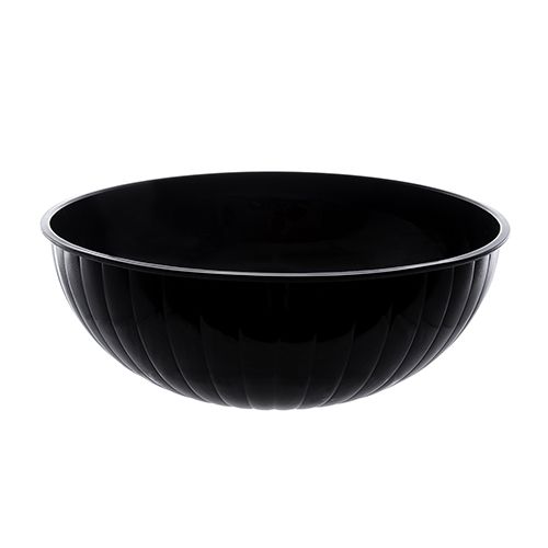 Plastic Serving Bowl - Black 192oz