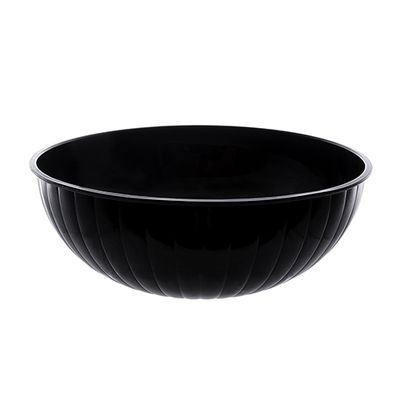 Plastic Serving Bowl - Black 192oz