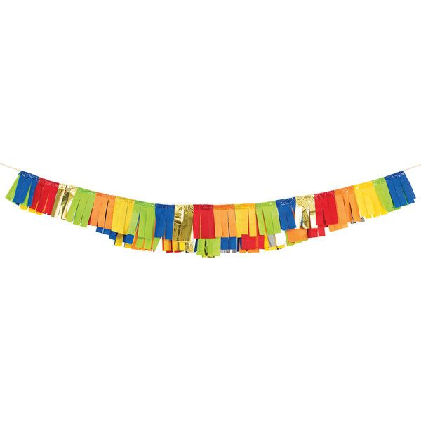 Tissue Fringe Garland - Primary