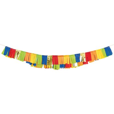 Tissue Fringe Garland - Primary