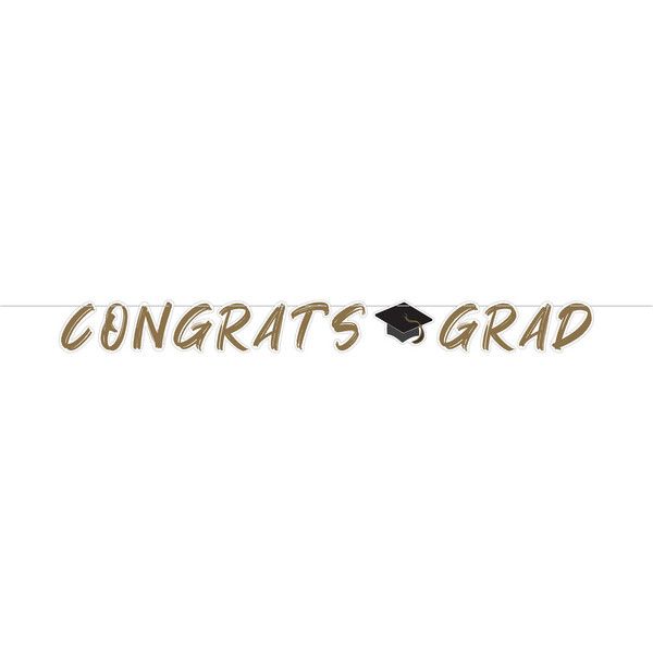 Golden Grad - Shaped Banner