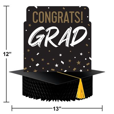 Grad Cap - Honeycomb Centerpiece