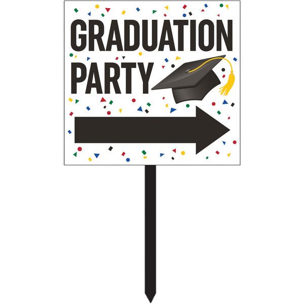 Grad Directional Yard Sign