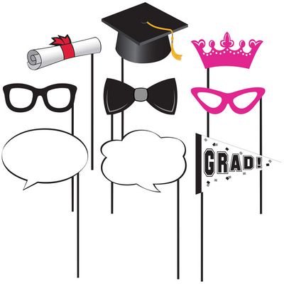 Grad Photo Props 10ct
