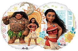 Moana - 17&quot; Helium Filled Foil Shaped Balloon, Ribbon