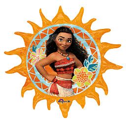 Moana - 29&quot; Helium Filled Foil Shaped Balloon, Ribbon