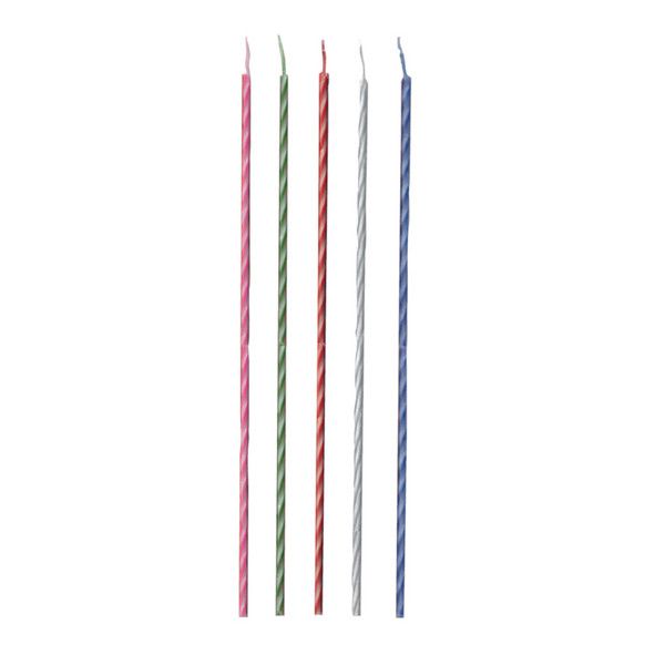 Party Two Tone 8&quot; Candles 20ct