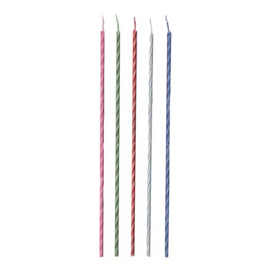 Party Two Tone 8&quot; Candles 20ct